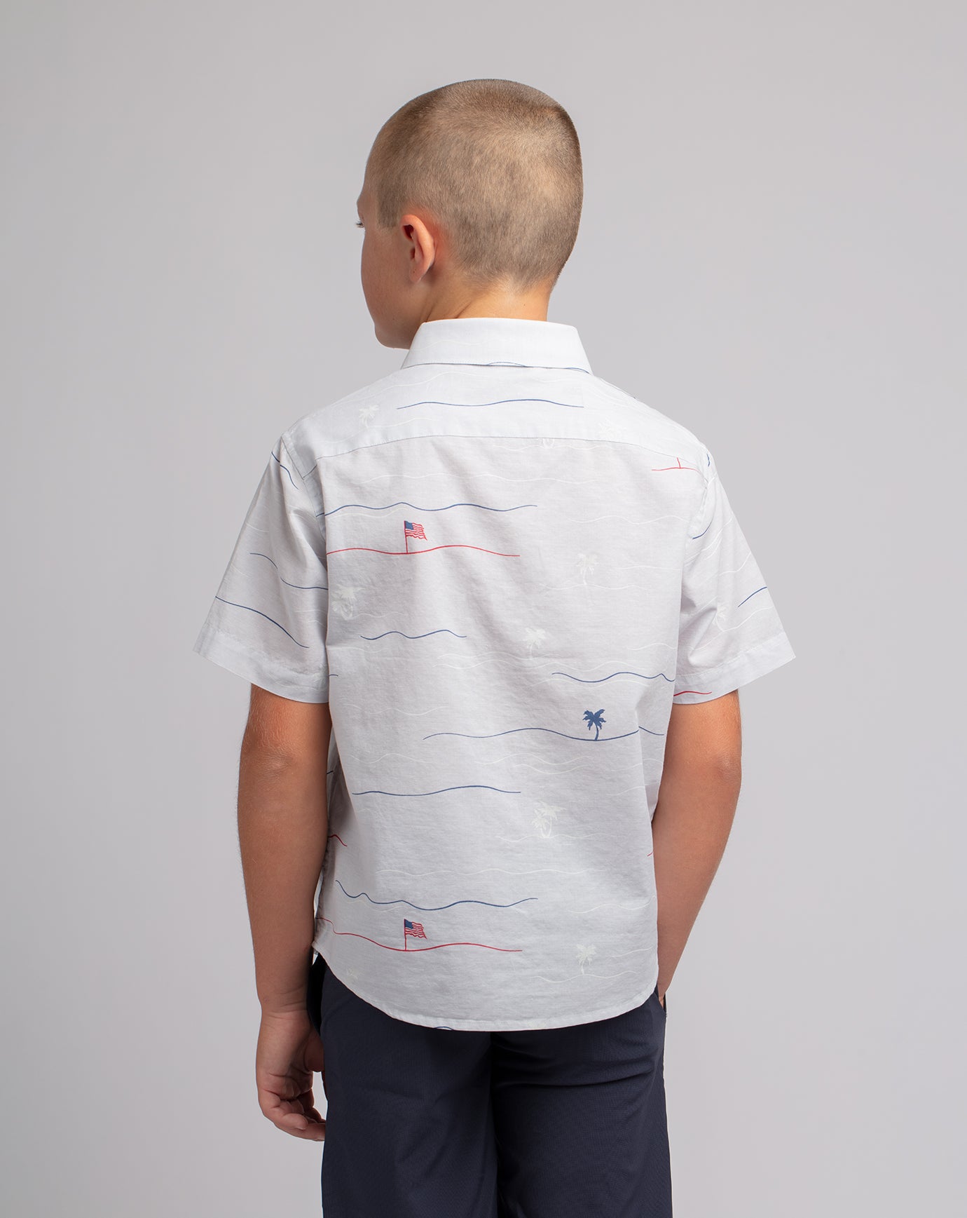 Star Spangled Banner Youth Button-Up