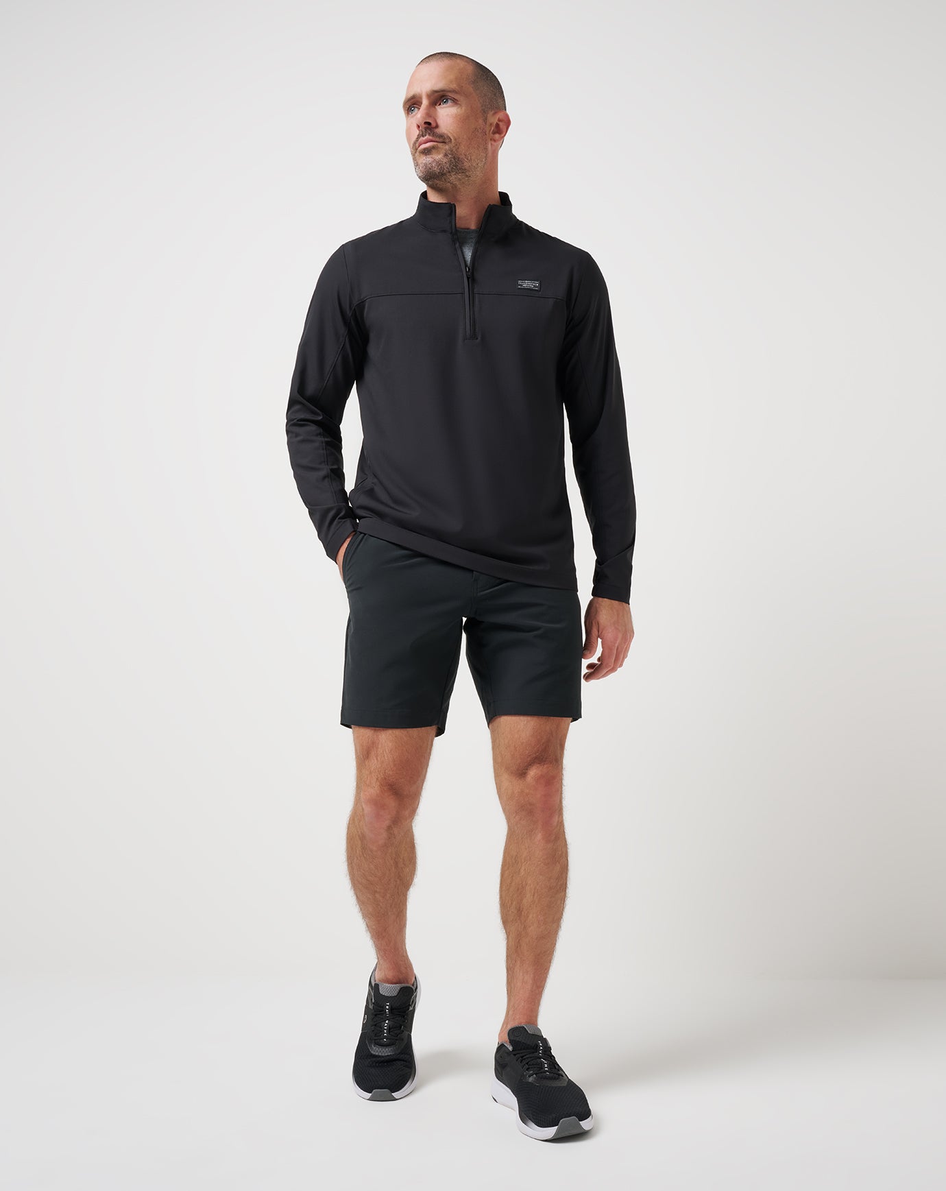 【美品】 TRAVIS MATHEW メンズ M Wanderlust Quarter Zip ∣ TravisMathew