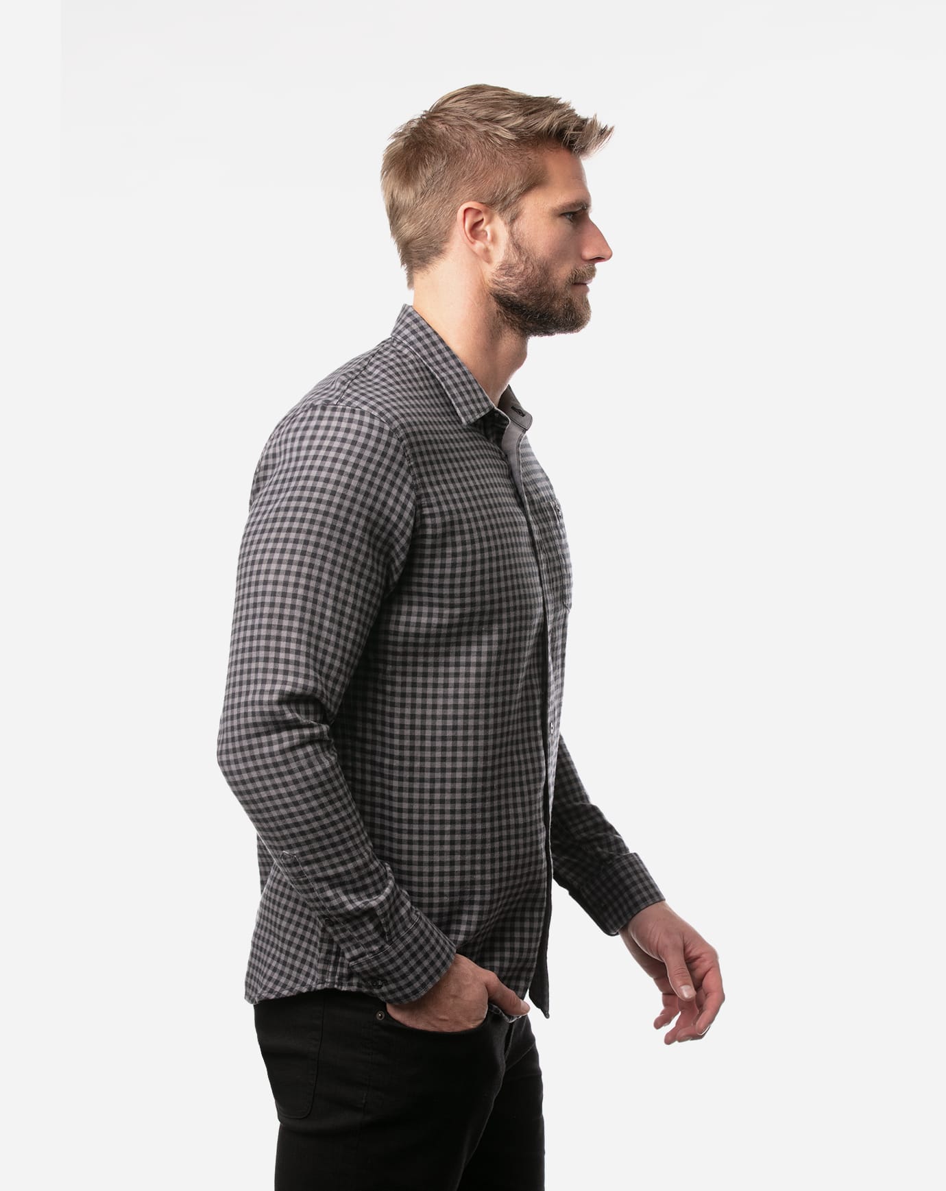 Touch And Go Button-Up