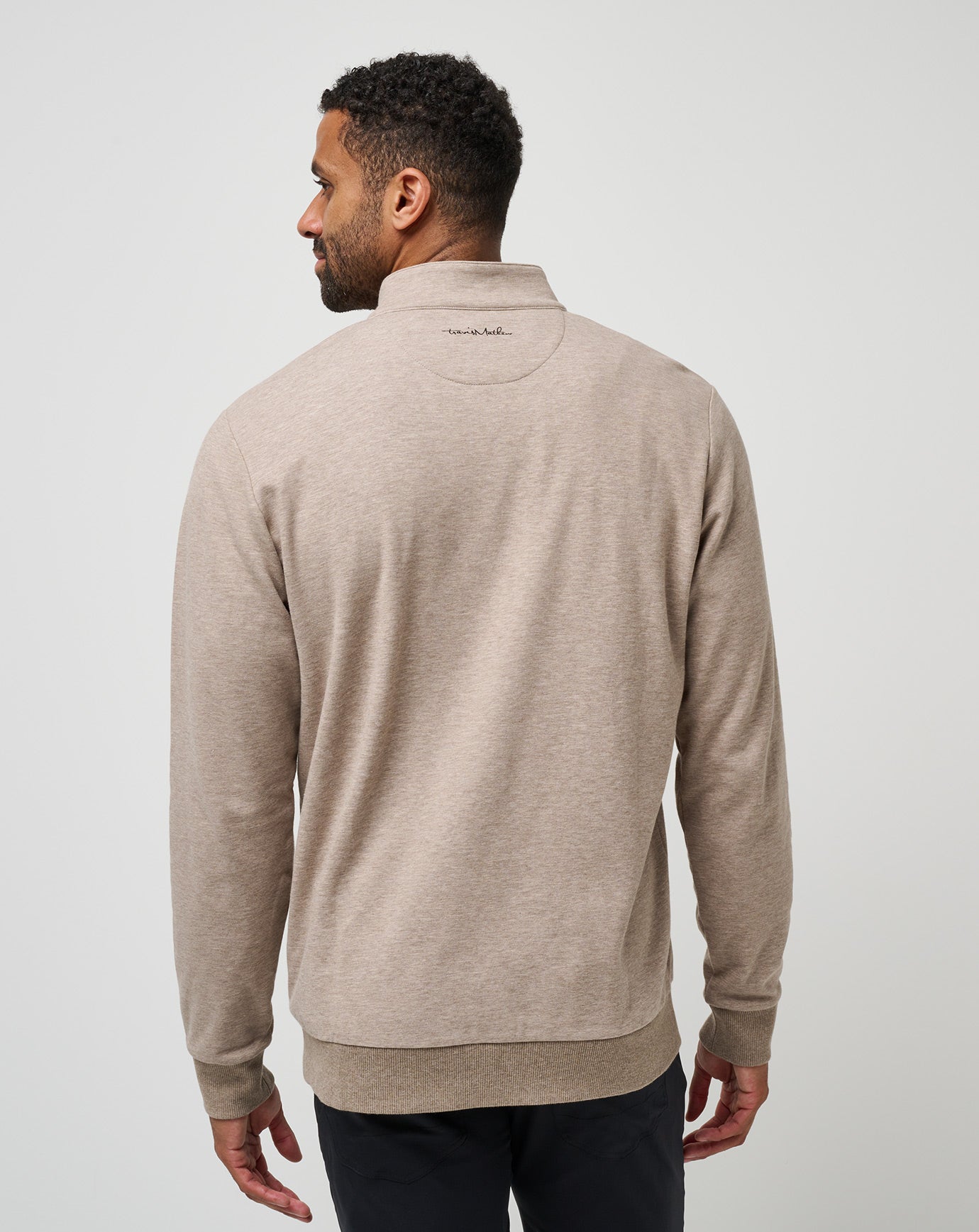 St Andrews Shadow Check Quarter Zip