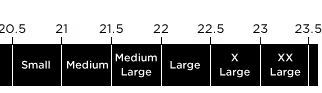 mens regular golf gloves size chart image