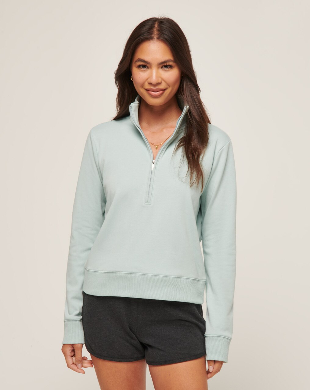 CLOUD FLEECE WOMENS HALF ZIP 1