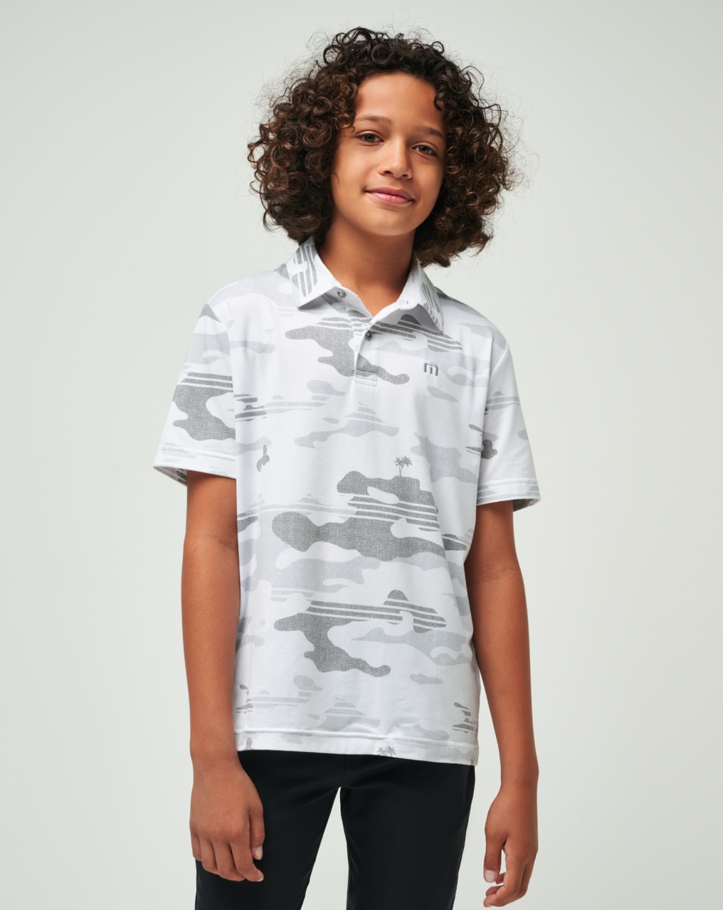 THE HEATER CAMO YOUTH POLO SHIRT 1