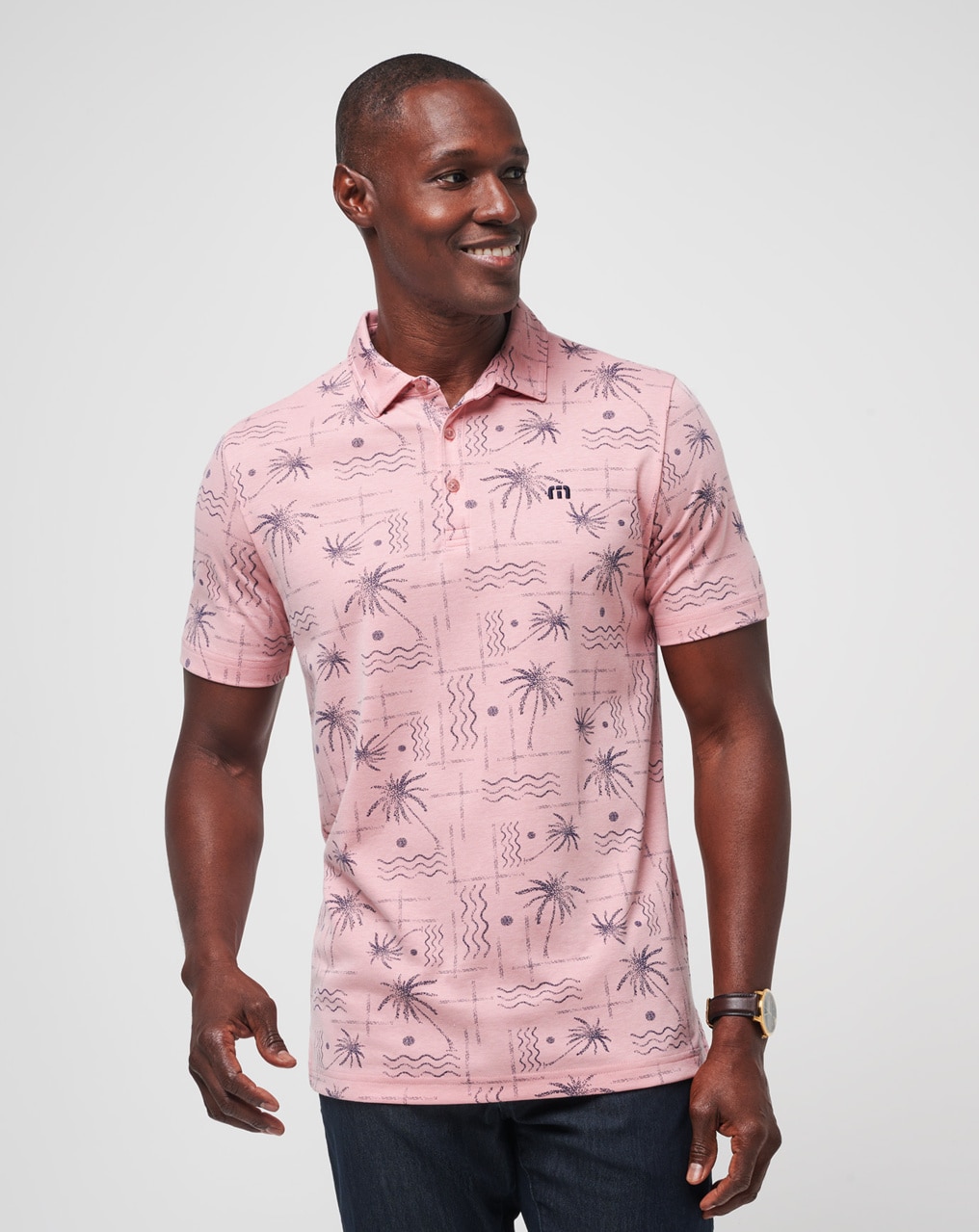 COCONUT PALM AOP POLO SHIRT 1