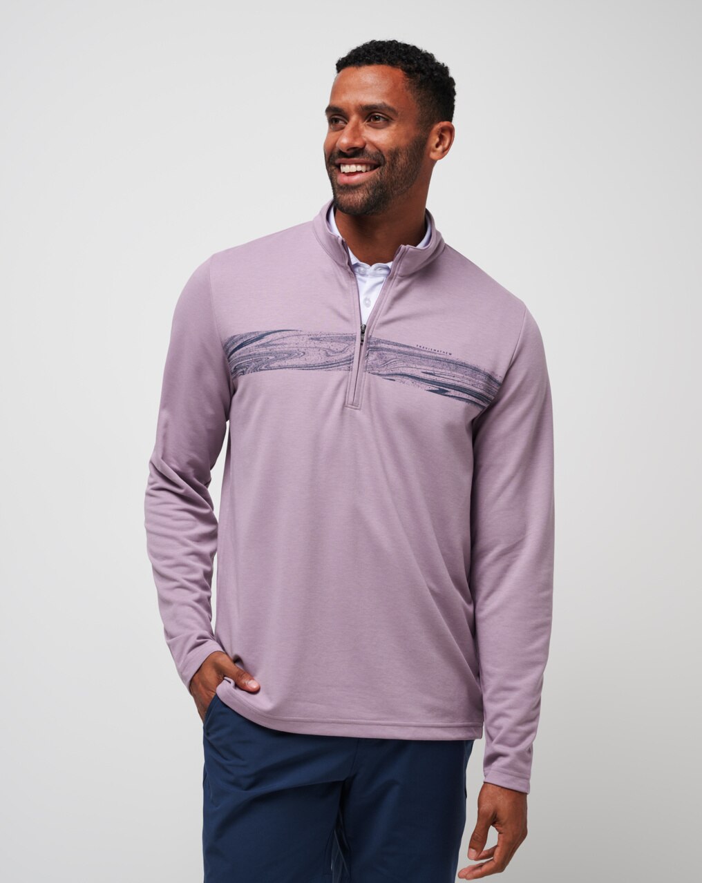 UPGRADED CHEST STRIPE QUARTER ZIP 1