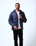 AVES TECH WATER REPELLANT HOODED PUFFER JACKET Image Thumbnail 3