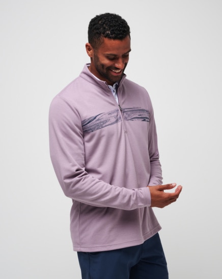 UPGRADED QUARTER ZIP CHEST STRIPE Image Thumbnail 2