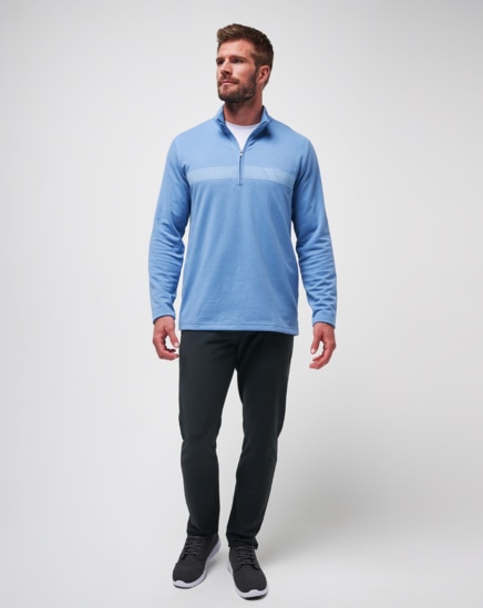 UPGRADED QUARTER ZIP CHEST STRIPE Image Thumbnail 5