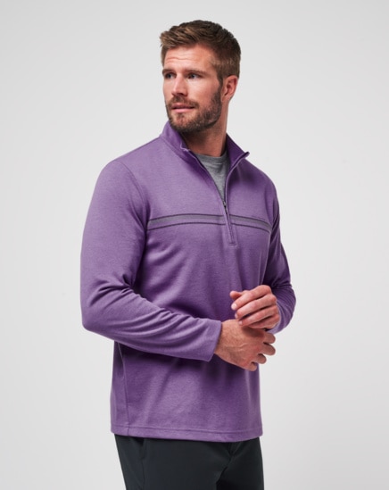 UPGRADED QUARTER ZIP CHEST STRIPE Image Thumbnail 3