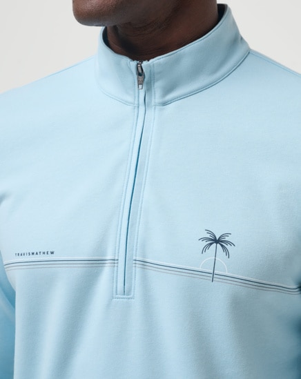 UPGRADED QUARTER ZIP CHEST STRIPE Image Thumbnail 3