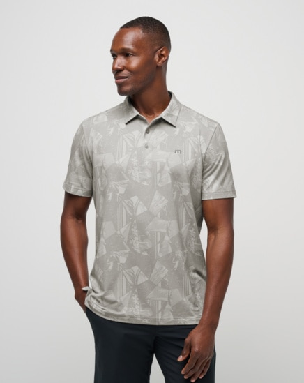 FEATHERWEIGHT SHORE PRINT POLO SHIRT Image Thumbnail 2