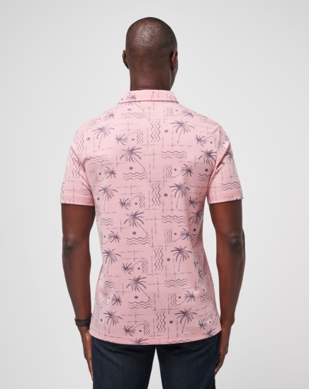 COCONUT PALM AOP POLO SHIRT Image Thumbnail 4