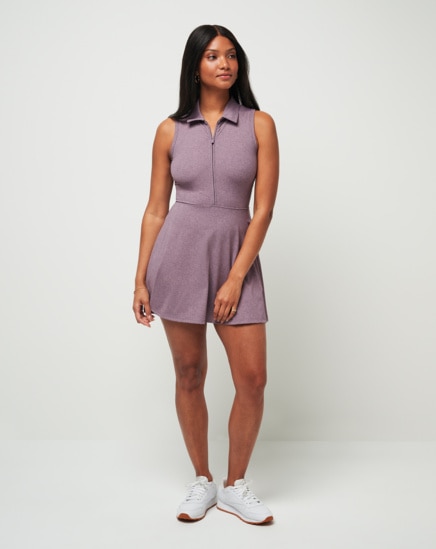 WOMENS MOVEKNIT SL ZIP DRESS Image Thumbnail 1