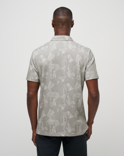 FEATHERWEIGHT SHORE PRINT POLO SHIRT Image Thumbnail 4