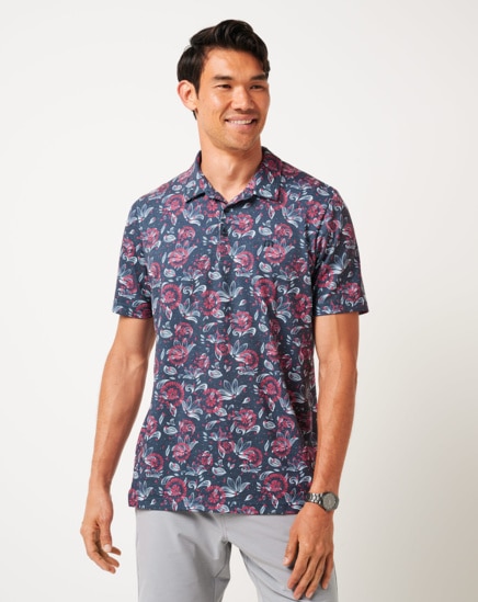 FEATHERWEIGHT FLOURISH POLO SHIRT Image Thumbnail 1