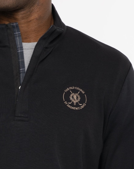 ST ANDREWS LINKS SHADOW CHECK QUARTER ZIP Image Thumbnail 4