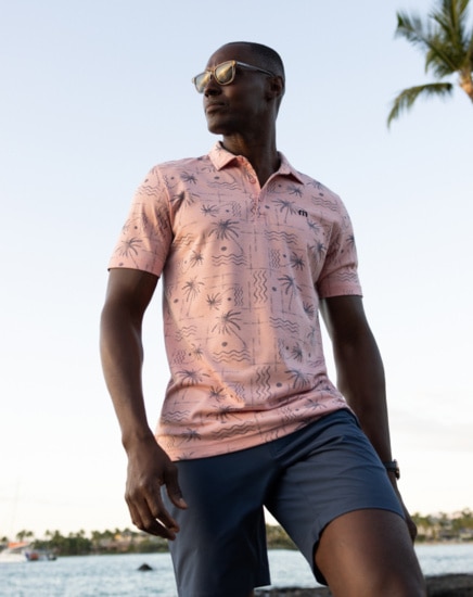 COCONUT PALM AOP POLO SHIRT Image Thumbnail 2