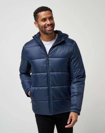 AVES TECH WATER REPELLANT HOODED PUFFER JACKET Image Thumbnail 1