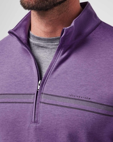 UPGRADED QUARTER ZIP CHEST STRIPE Image Thumbnail 4