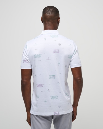 TIKI MAPES PRINT POLO SHIRT Image Thumbnail 4