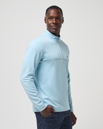 UPGRADED QUARTER ZIP CHEST STRIPE Image Thumbnail 1